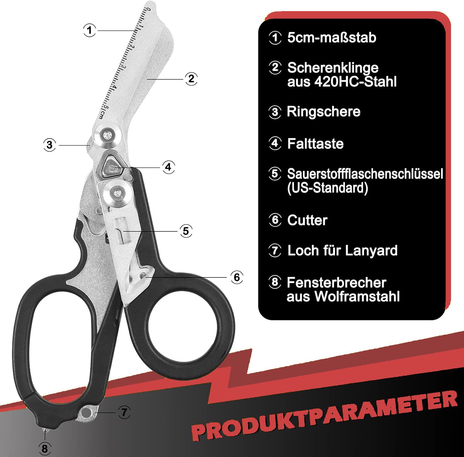 Retterschere - 6 in 1 Multitool