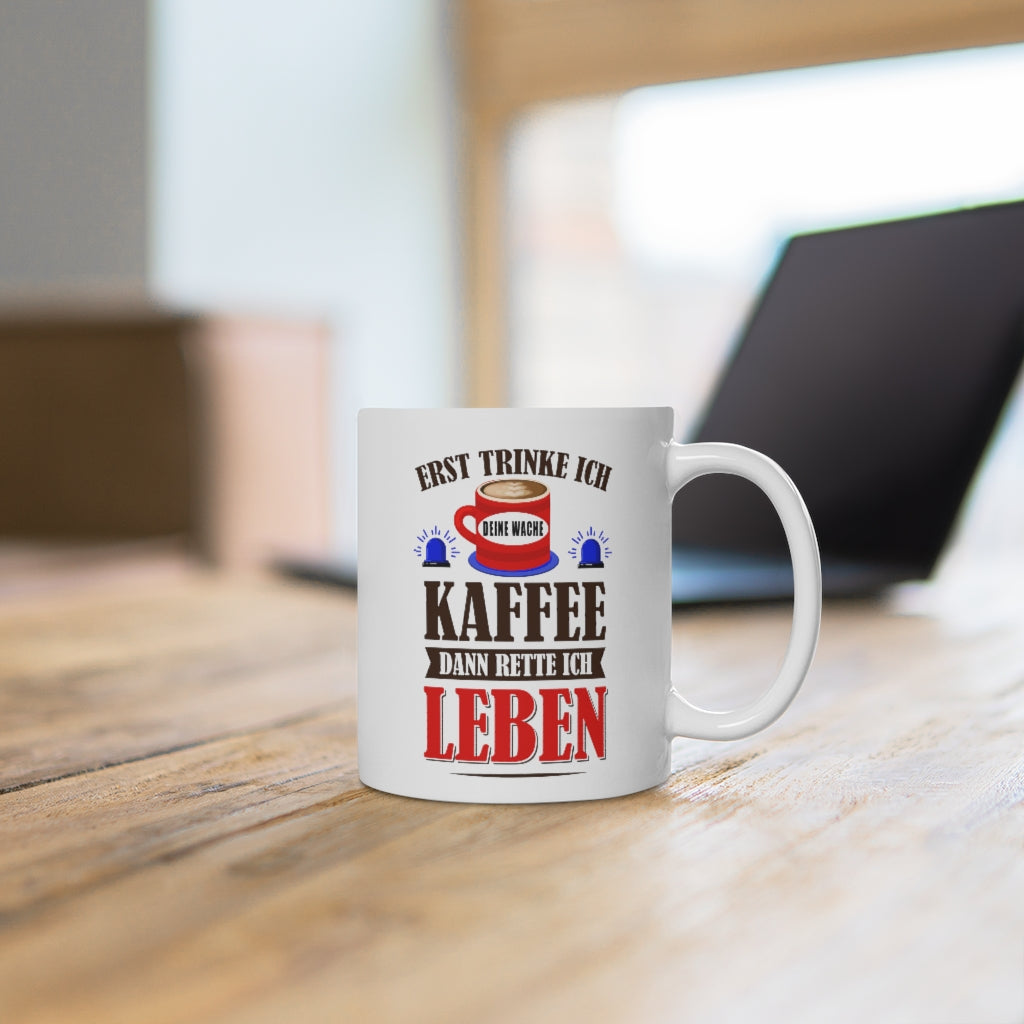 Feuerwehr Kaffee - Tasse (Personalisiert) - Retterherzen