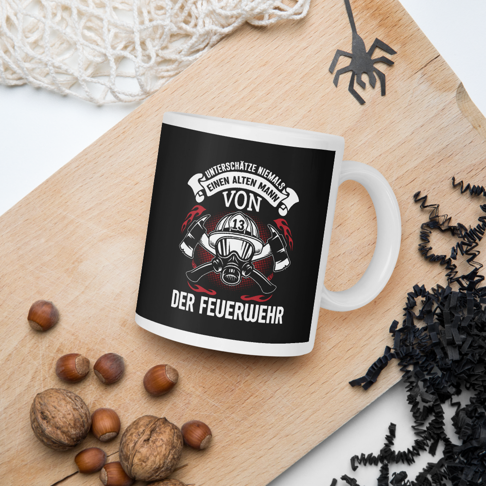 Alter Feuerwehrmann - Tasse - Retterherzen