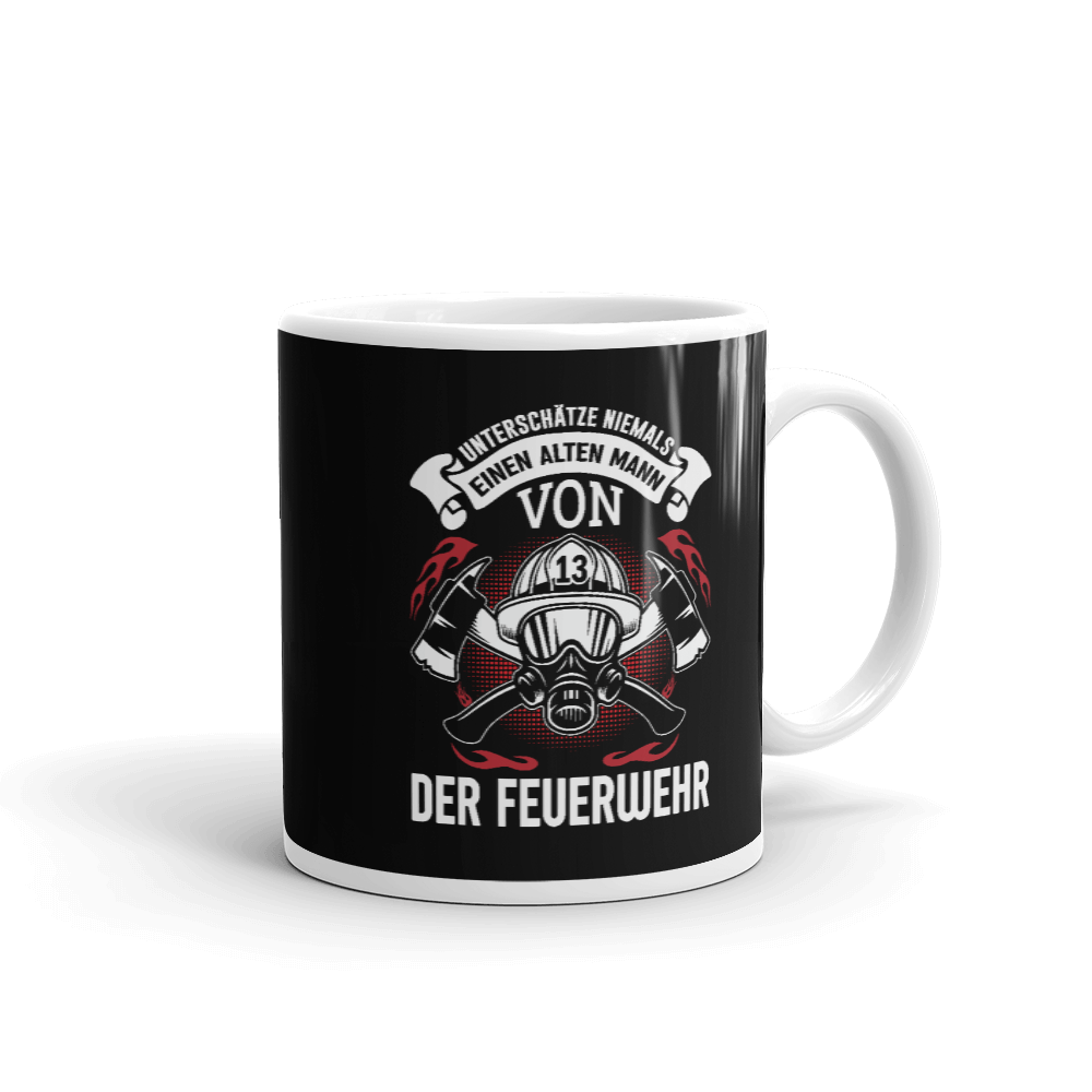 Alter Feuerwehrmann - Tasse - Retterherzen