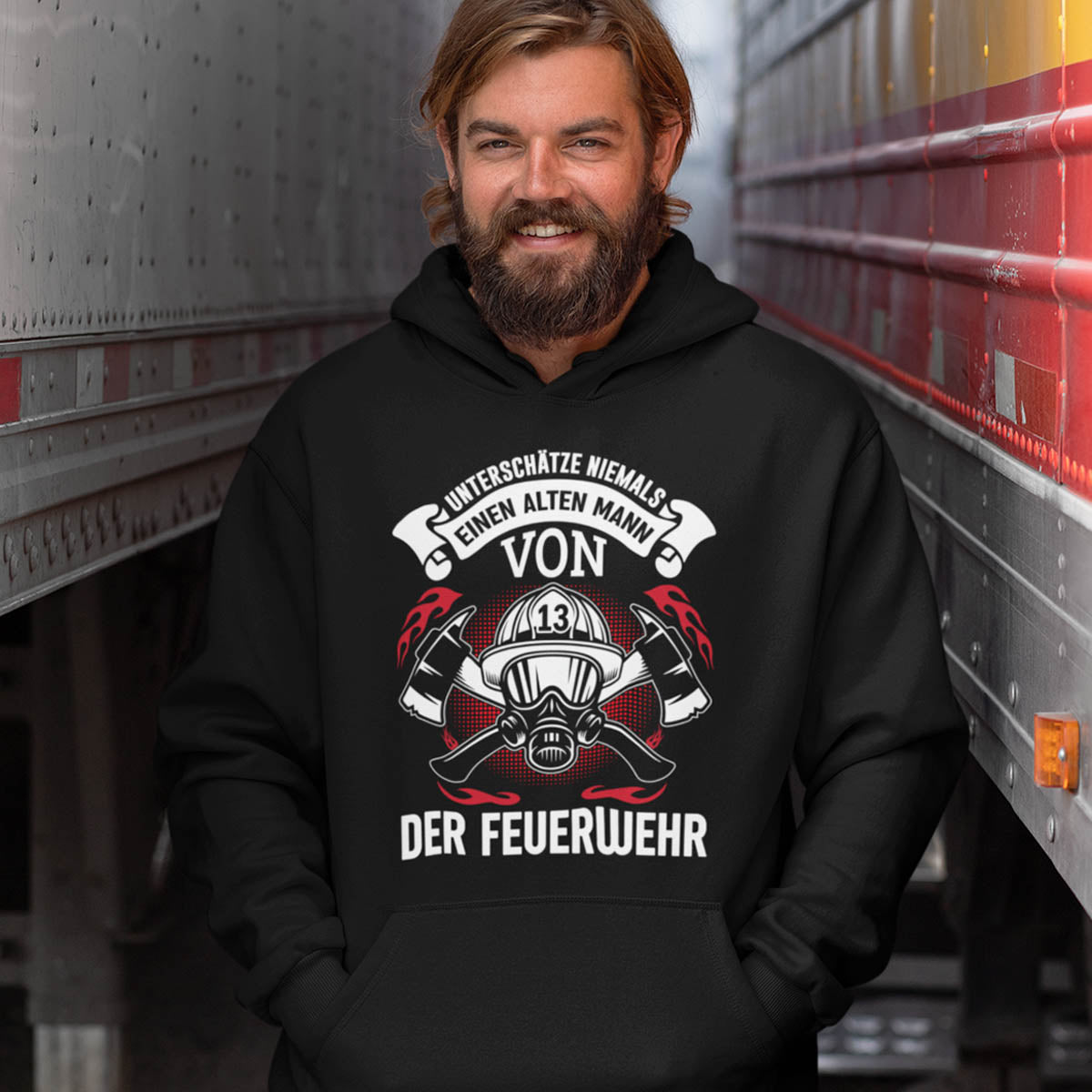 Alter Feuerwehrmann - Hoodie - Retterherzen