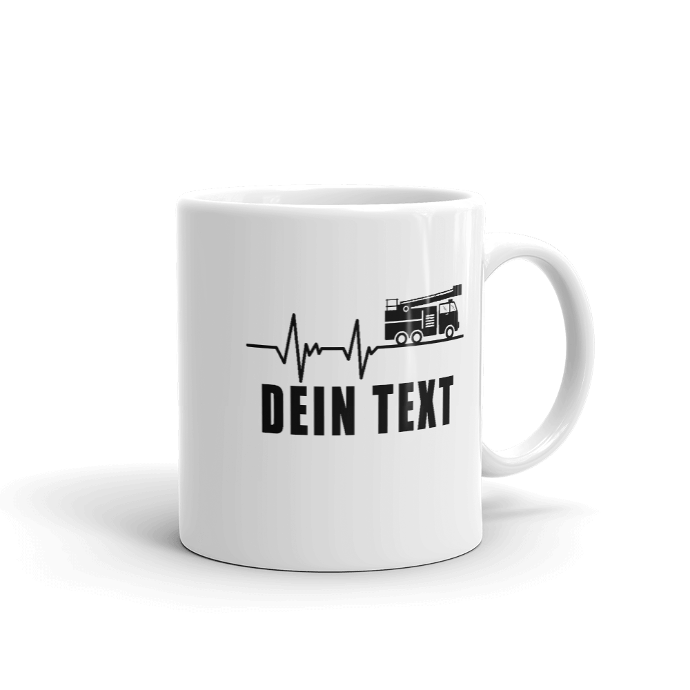 Herzschlag - Tasse (Personalisiert) - Retterherzen