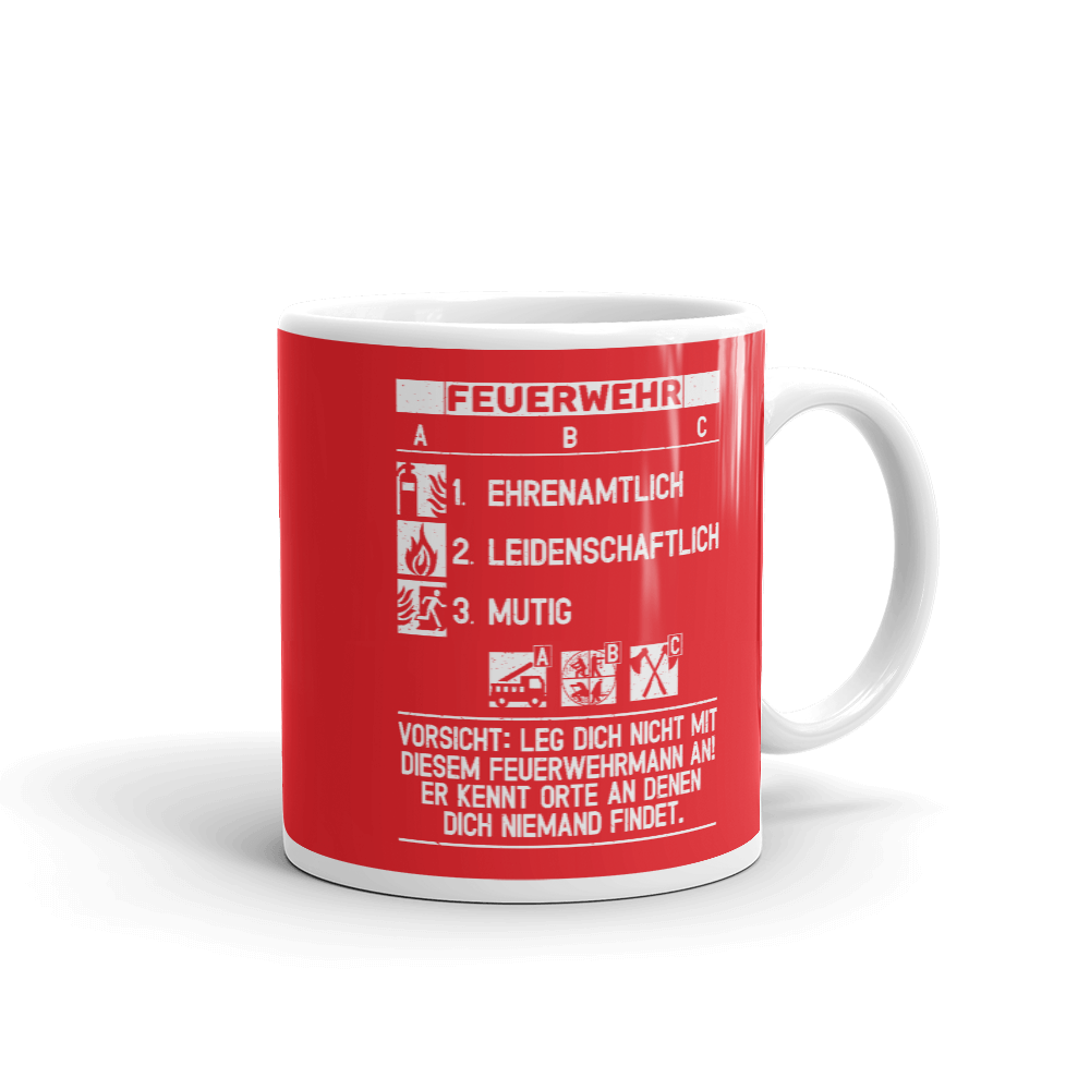 Feuerlöscher - Tasse - Retterherzen