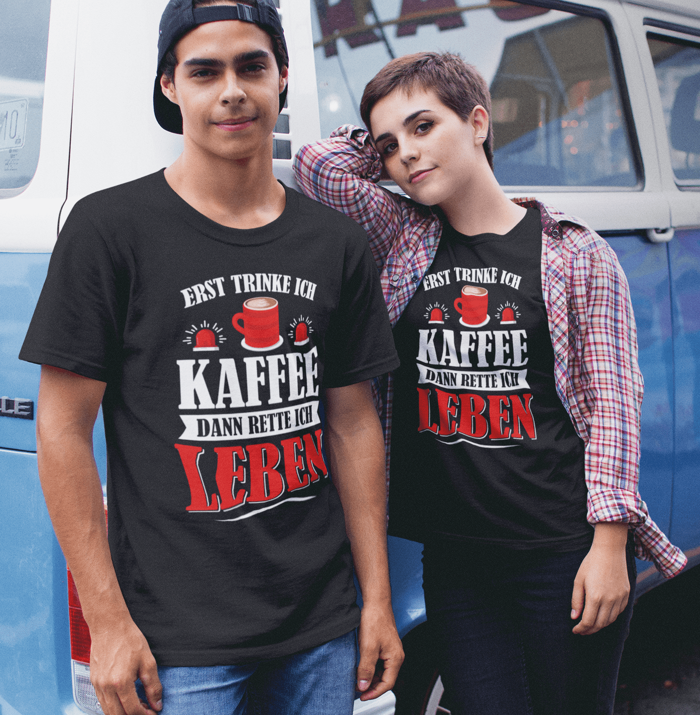 Retten & Kaffee - Shirt - Retterherzen