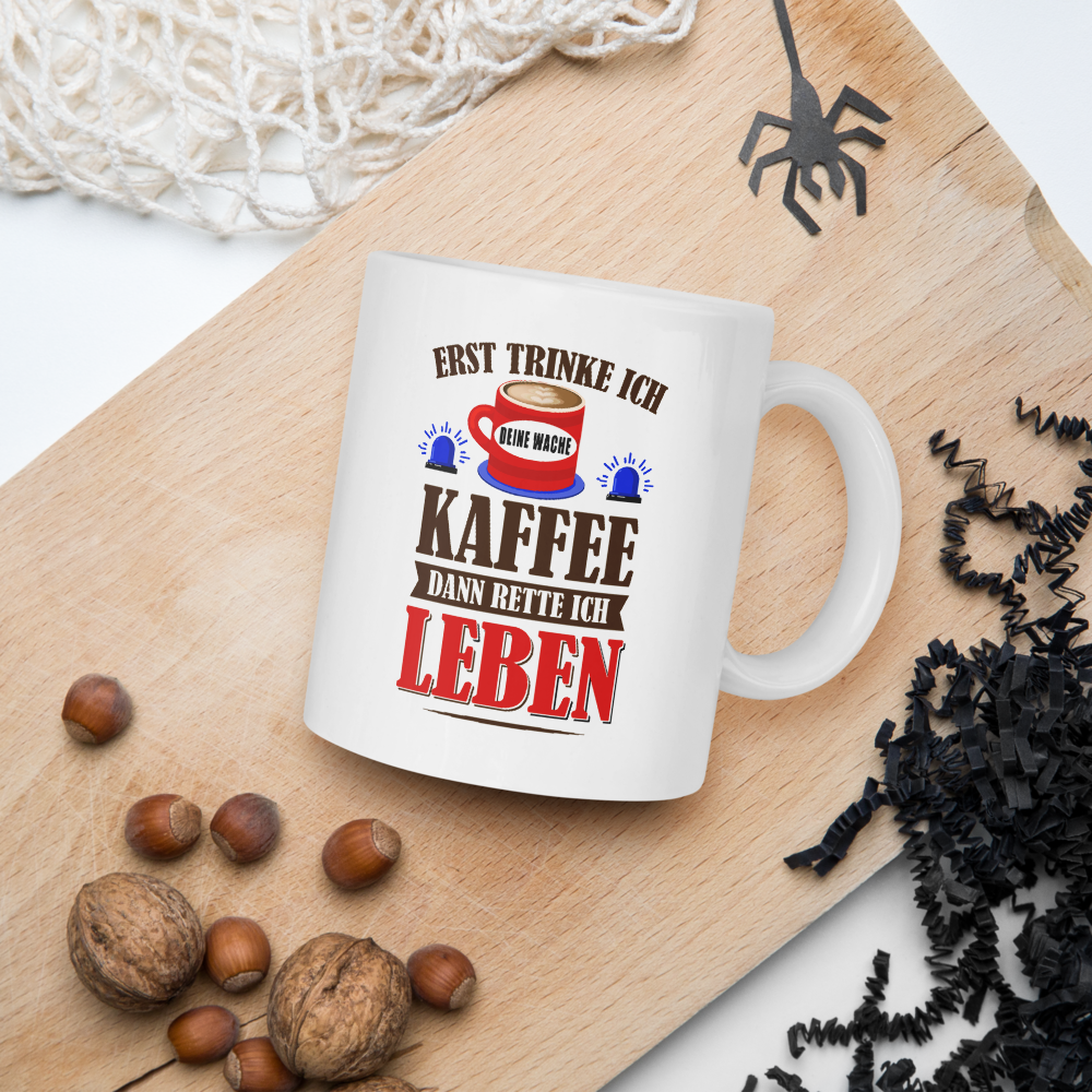 Feuerwehr Kaffee - Tasse (Personalisiert) - Retterherzen