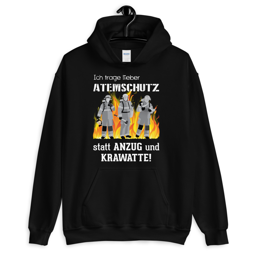 Atemschutz statt Krawatte - Hoodie - Retterherzen